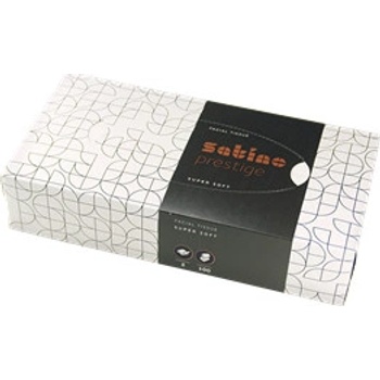 Ecofol Satino papírové kapesníčky v krabičce 2-vrstvé 100 ks