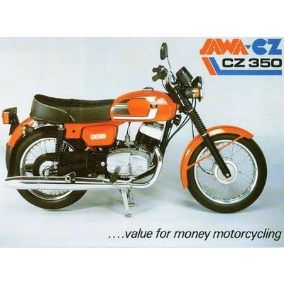 Jawa CZ 350- ceduľa 30cm x 20cm Plechová tabuľa