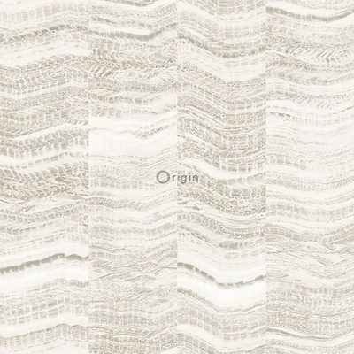 Origin 337245 Sivobéžová vliesová tapeta vzor mramorový obklad Matières Stone rozmery 0,53 x 10,05 m