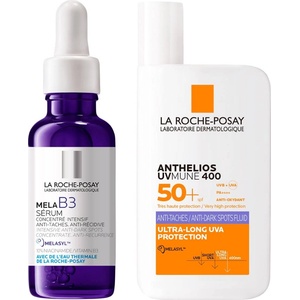 La Roche-Posay Комплект - Серум Mela B3 и Флуид против тъмни петна Anthelios, 30 + 50 ml