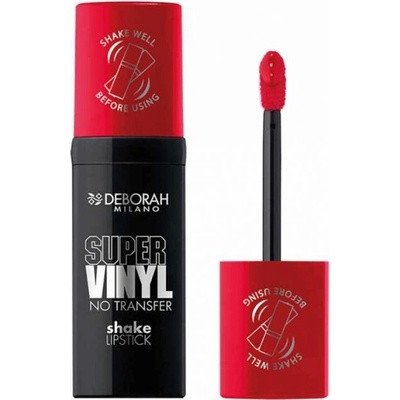 Deborah Milano dloutrvající tekutá rtěnka Super Vinyl, 04 Signature Red 4,4 g