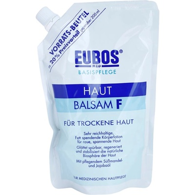 Eubos Basic Skin Care F хидратиращо мляко за тяло за суха и чувствителна кожа резервен пълнител 400ml