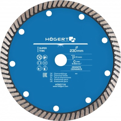 Högert Diamantový kotouč 230 mm HT6D716