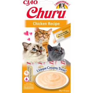Inaba Foods Churu лакомства за котки с вкус на пилешко месо 4x14g - amizoo - 5,48 лв
