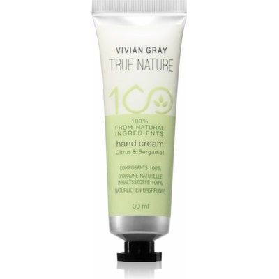 Vivian Gray True Nature Citrus & Bergamot hydratačný krém na ruky 30 ml