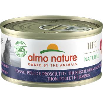 Almo Nature HFC Natural tuňák kuře a šunka 24 x 70 g