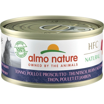 Almo Nature HFC Natural tuňák kuře a šunka 24 x 70 g