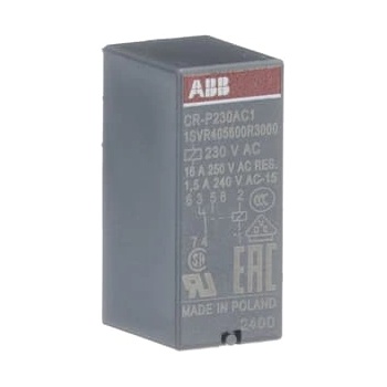 ABB Щепселно реле abb cr-p230ac1, 16a/230vac, 1no (m518410)