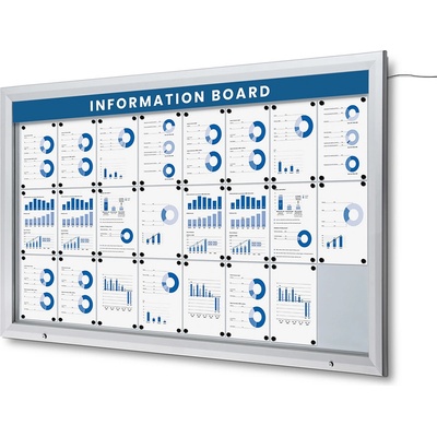 Jansen Display Exteriérová vitrína 24 x A4 1905 x 1167 mm