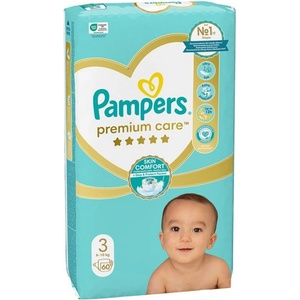 Pampers Памперси Pampers Premium Care 3 (6-10кг. ) - 60 броя