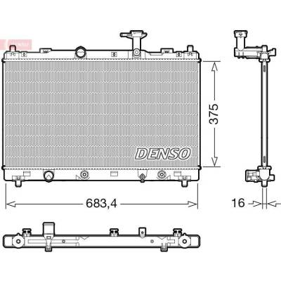 Chladič, chlazení motoru DENSO DRM47041