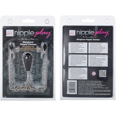 Intímny šperk ŠTIPCE NA BRADAVKY Nipple Play Weighted