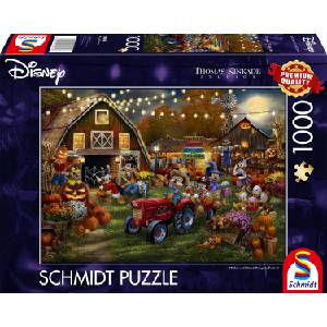 Schmidt Spiele Пъзел Schmidt от 1000 части - Мики и Мини на Фестивала на тиквата (58048)