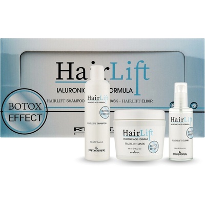 Súprava na zväčšenie objemu jemných, zrelých a oslabených vlasov Kléral HairLift Botox Effect Kit