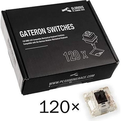 Суичове за механична клавиатура Glorious Gateron Black 120 броя, черни