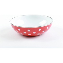BELIS Smaltovaná miska 26 cm 2.5 l velká červená PUNTÍK 45026-034DACX5