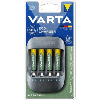 Varta Eco Charger + 4x AAA 800mAh Recycled 57680101421