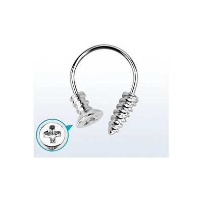 Piercingate Podkova s kuličkami šroub PPO00097