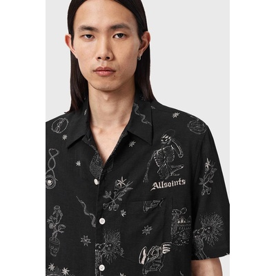 AllSaints Риза с лен AllSaints TERRA (M049SE)