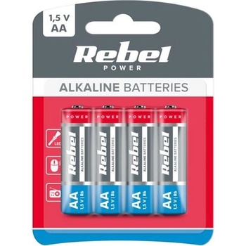 REBEL Alkaline AA 4ks 0061B