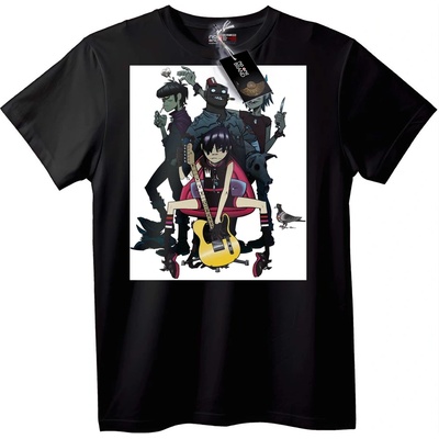 NOONEBRAND Тениска Gorillaz 2D музика - 6XL, White