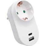 VITO АДАПТЕР ЗА КОНТАКТ С usb-a+c 3.1a fast charge ДЕТСКА ЗАЩИТА vito (6977231351871)