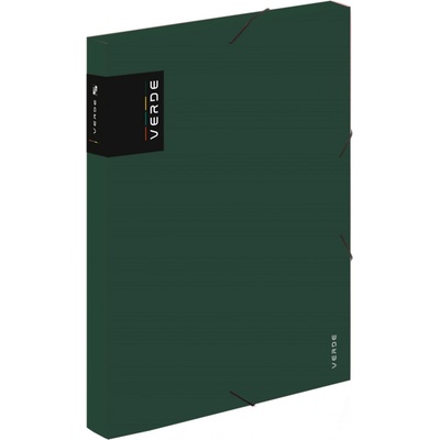Verde Box na spisy s gumičkou A4 zelený 3 cm