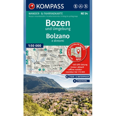 54 Bozen und Umgebung 1: 50 000 KOMPAS