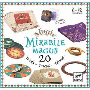 DJECO Детски комплект за фокуси Djeco - Mirable Magus, 20 фокуса (DJ09965)