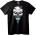 NOONEBRAND Тениска Череп с мустаци - 2XL, White