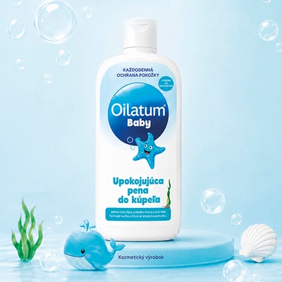 Oilatum BABY upokojujúca pena do kúpeľa vhodná od narodenia 400 ml