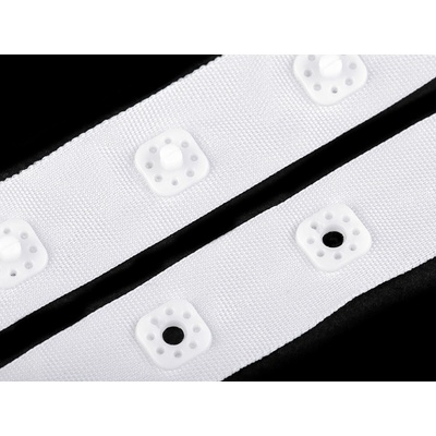 Prima-obchod Zapínání na body metráž šíře 17 mm bílá 1m