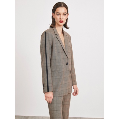 ZOOT. lab Светлокафяво карирано дамско яке METROOPOLIS by ZOOT. lab Blanche ZOOT. lab | Kafyav | ЖЕНИ | XS
