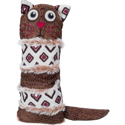 Hračka kočka polštářek, látka 24 cm, plněný pohankou