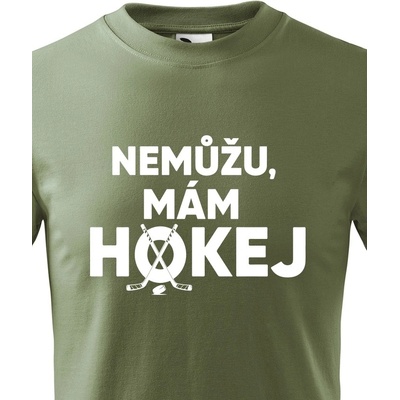 dětské tričko Nemůžu mám hokej Military 69