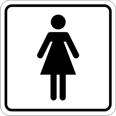 RAFO Samolepka WC ženy Velikosti: 11 x 11 cm – Zbozi.Blesk.cz