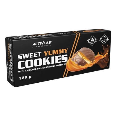 ACTIVLAB - Sweet Yummy Cookies in Milk Chocolate - 128 g (8 x 16 g)