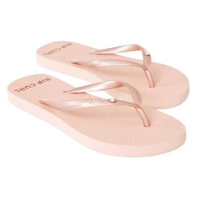 Джапанки Rip curl Premium Surf Bloom flip flops - Pink (Rose Gold)