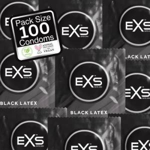 EXS Condoms 100 бр. Черни презервативи EXS Black - sexo