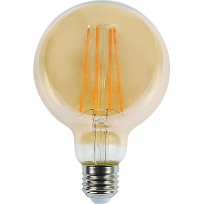 ORO LED 230V 6W E27 G125 550lm teplá biela amber
