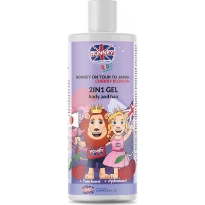 Ronney Kids On Tour To Japan 2in1 Gel Body and Hair Gel 2v1 na tělo a vlasy 300 ml