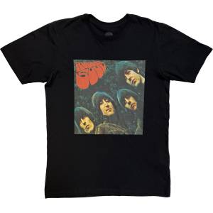 The Beatles Rubber Soul Album Cover Black 2XL Риза (BEATTEE455MB05)