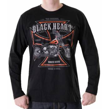 Image 1 of Black heart мъжка тениска black heart - motorcycle cross - ЧЕРЕН - 12546