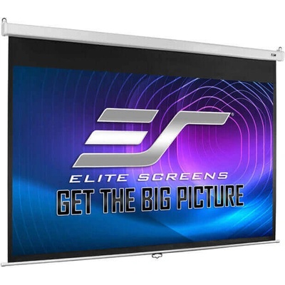 Elite Screens РАЗОПАКОВАН Ръчен прожекционен екран, 203.2 X 152.4 см, EliteScreens SRM-PRO M100VSR-PRO, Формат 4: 3, БАВНО ПРИБИРАНЕ