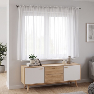 Takoy Hotová záclona 300x160 Simply white-HT-01151 | 300 x 160 cm