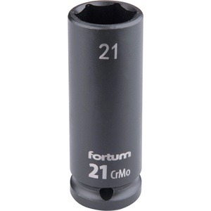 Fortum машинна (ударна) муфа 1/2", 21 mm, L 78 mm, почернена, FORTUM