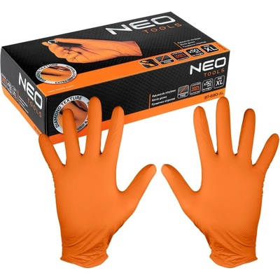NEO TOOLS Нитрилни ръкавици, оранжеви, 50 броя, 97-690 (97-690)