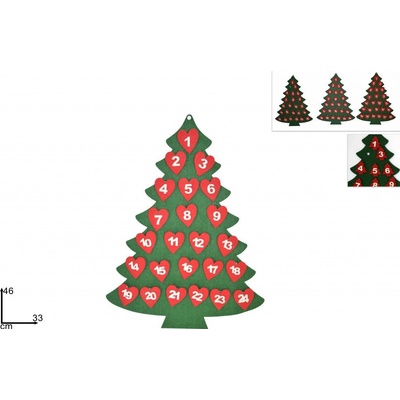 PROHOME Kalendář adventní stromeček