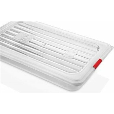 Veko na gastronádobu 1/6 čierne z polypropylénu 100031393