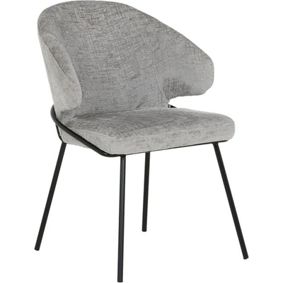 Carmen Трапезен стол Carmen RENO, до 120kg. , дамаска, прахово боядисана метална база, сив (bt-3532362)